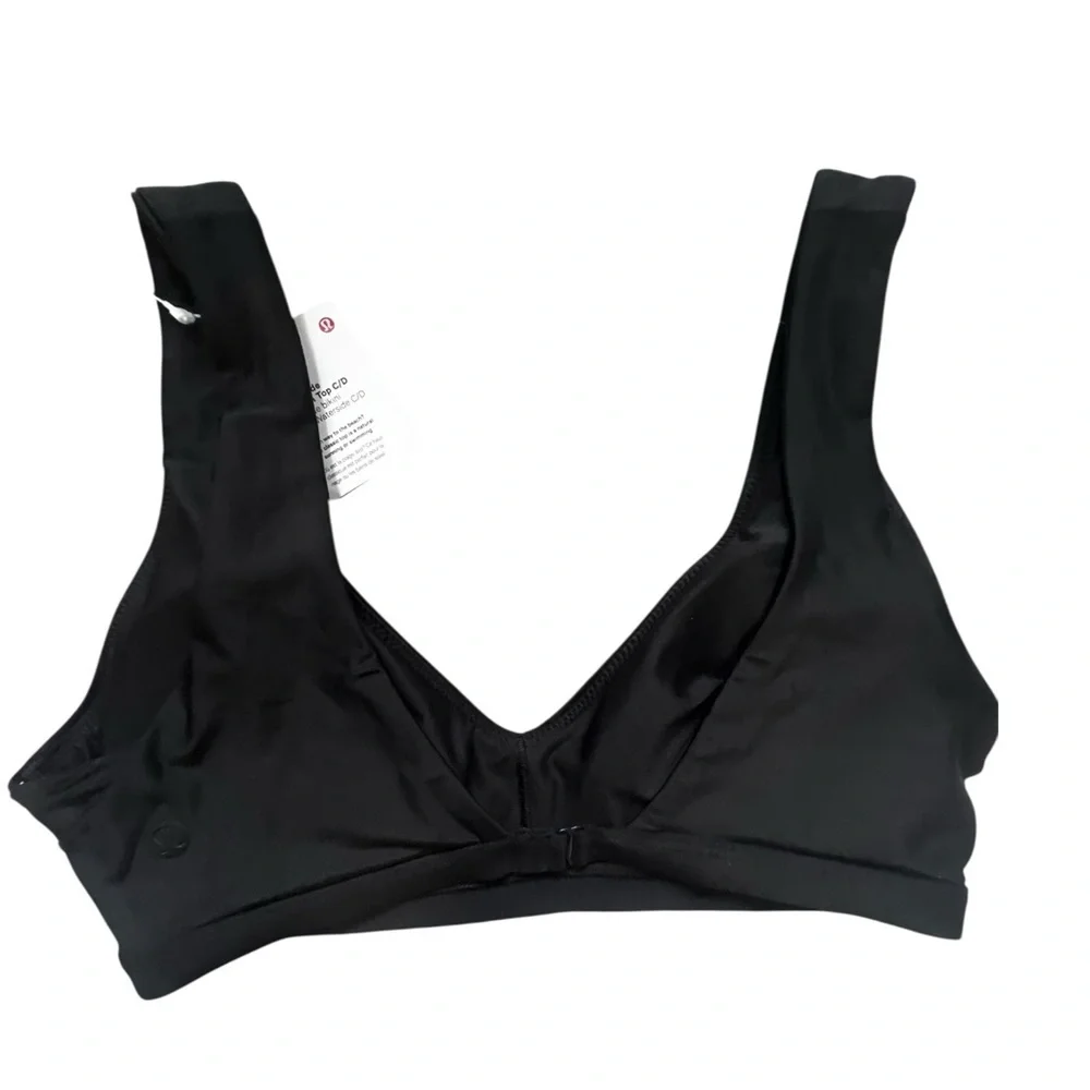 Lululemon Athletica Black Waterside V Swim Top NWT C/D or 6